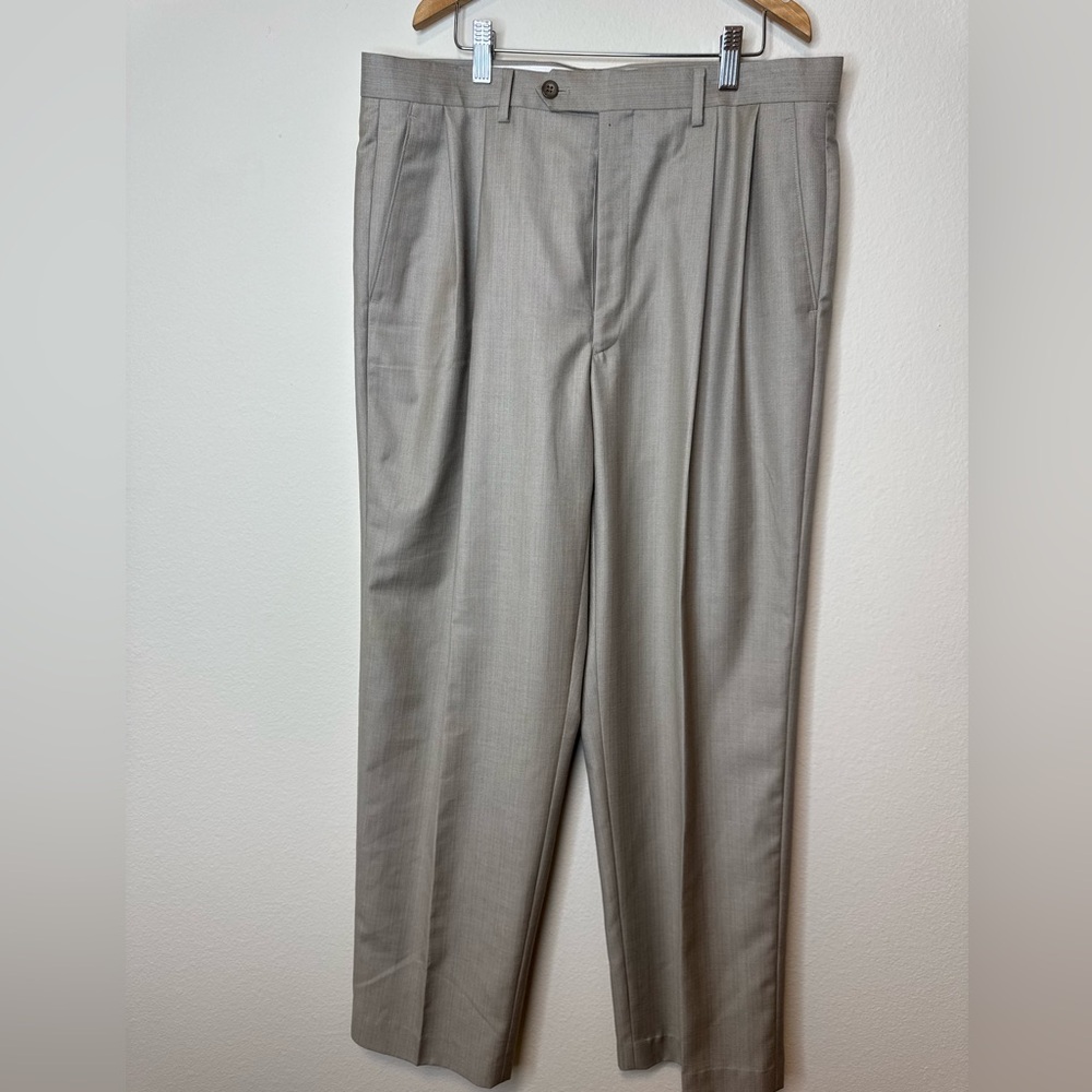 Ralph Lauren Cream Dress Pants Men’s 34 Classic Work Trousers